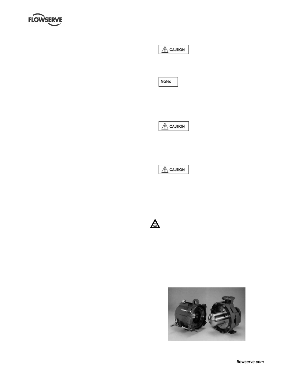 Flowserve Guardian Sealless Metallic User Manual | Page 38 / 68