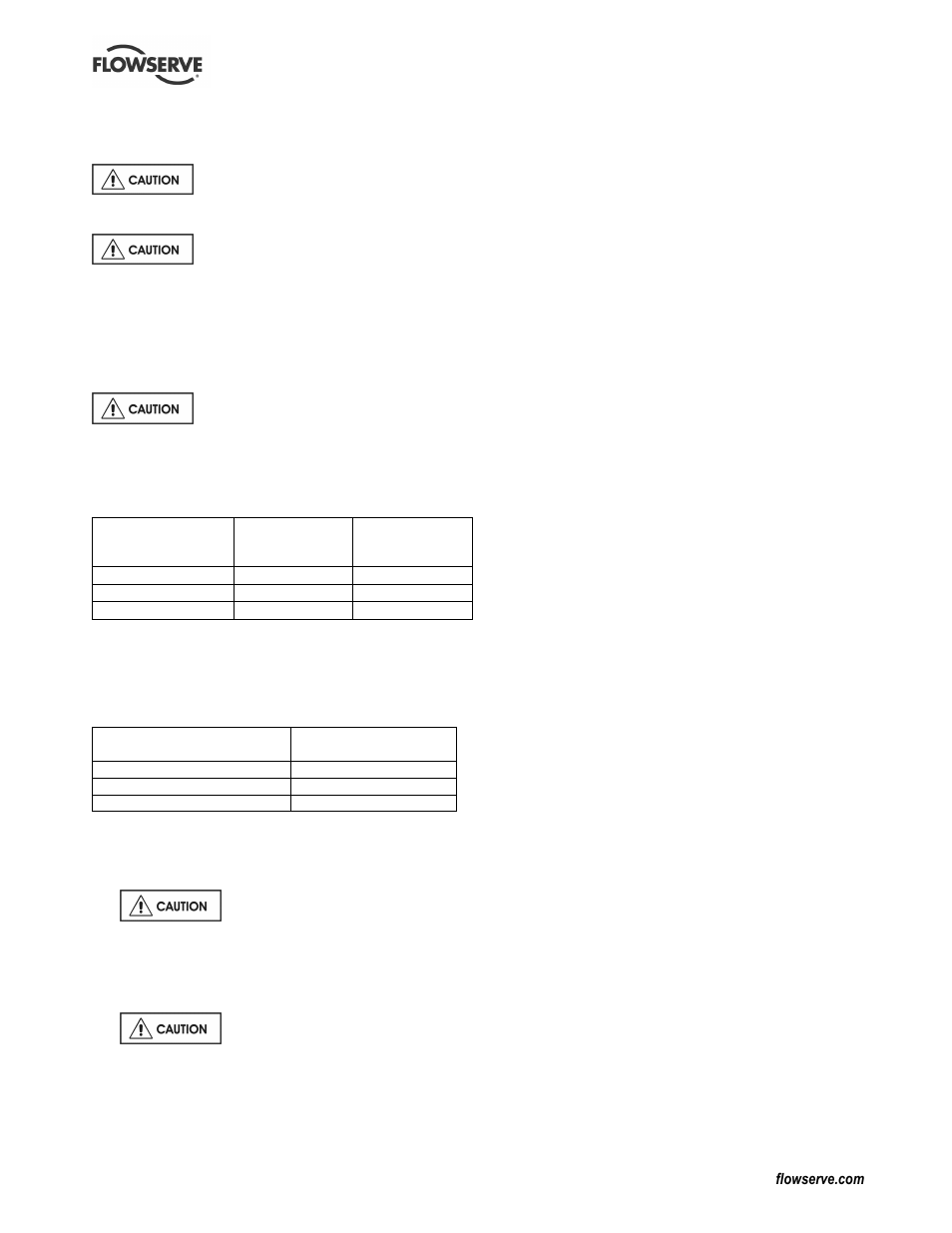 8 stopping and shutdown, 9 hydraulic, mechanical and electrical duty | Flowserve CPXM User Manual | Page 16 / 32