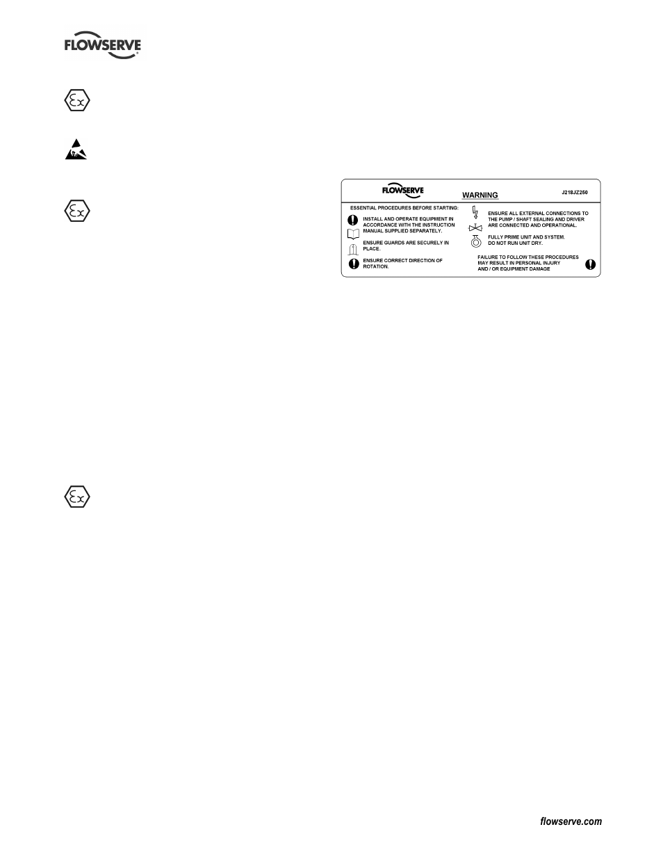 Flowserve CPXPM User Manual | Page 8 / 28