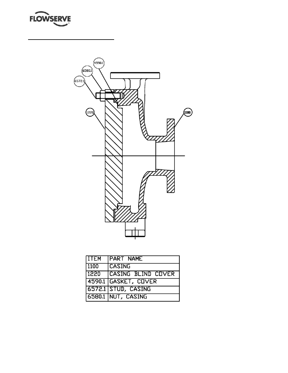 7 parts list and drawings | Flowserve Casing Blind Covers Metallic User Manual | Page 12 / 14