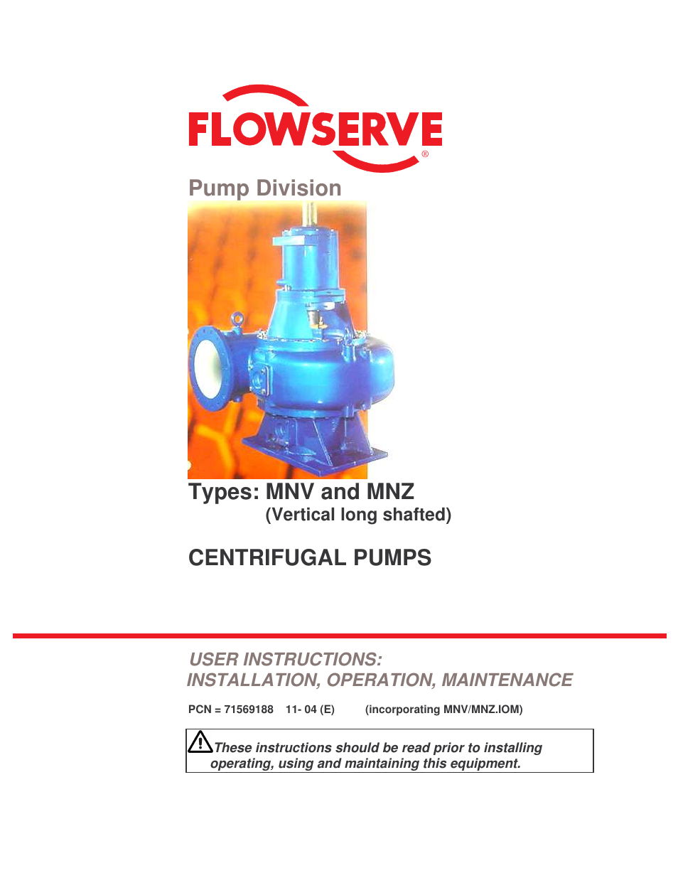 Flowserve MNV User Manual | 47 pages