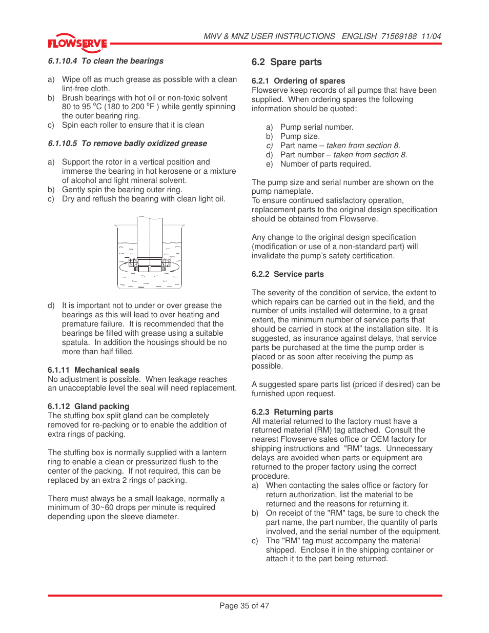 Flowserve MNV User Manual | Page 35 / 47
