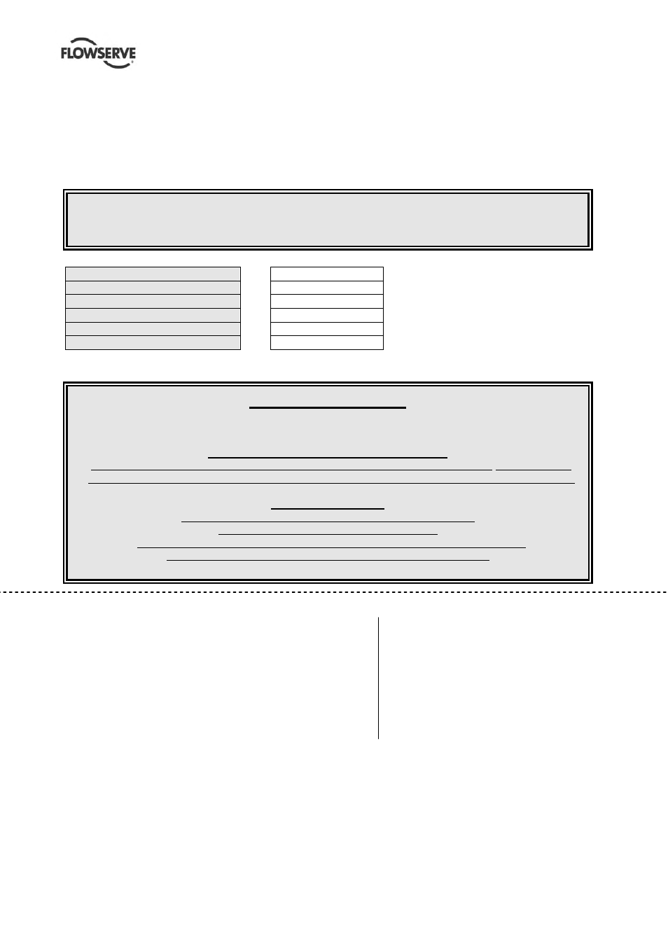 Aftermarket directory, Please quote your service | Flowserve ERPN-M User Manual | Page 36 / 37