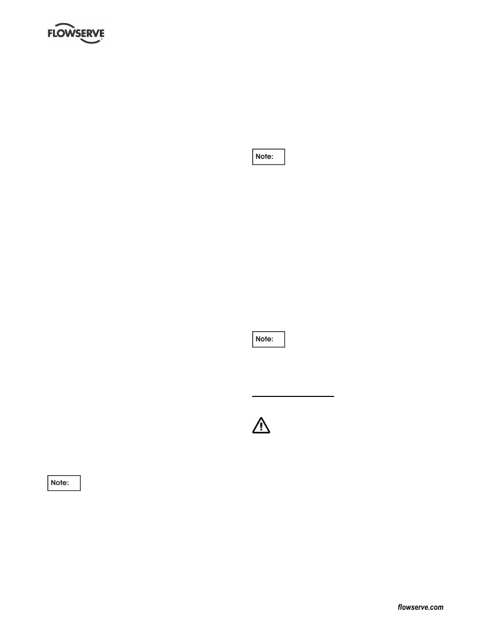 10 hydraulic, mechanical and electrical duty, 6 maintenance, 1 general | Flowserve Chemstar standard User Manual | Page 20 / 44