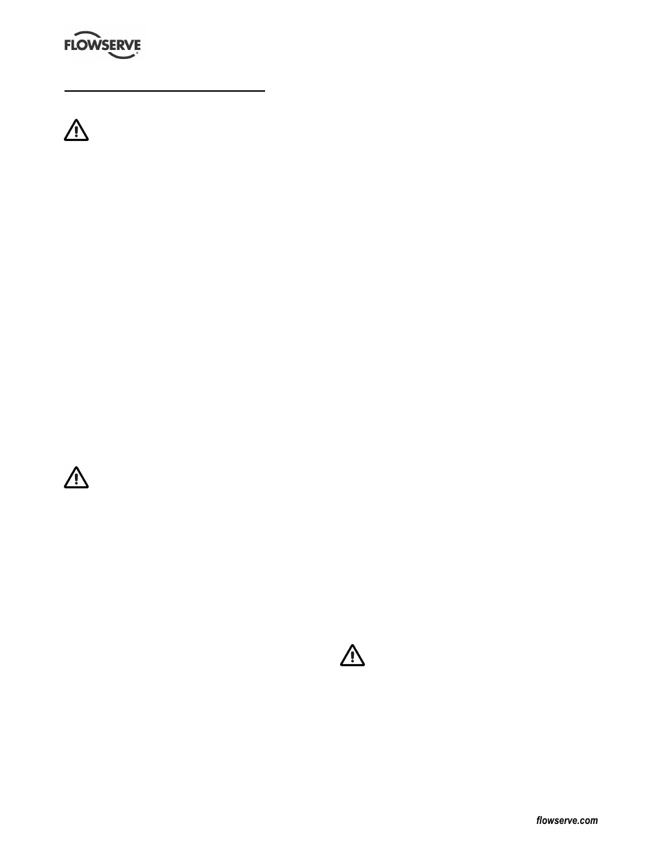 Flowserve Chemstar standard User Manual | Page 3 / 44