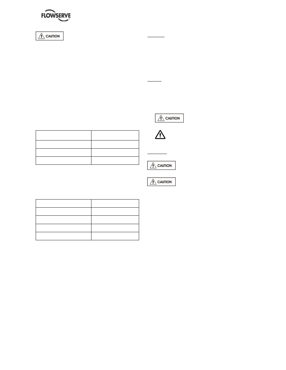 7 stopping and shutdown, 8 hydraulic, mechanical and electrical duty | Flowserve NM User Manual | Page 22 / 48