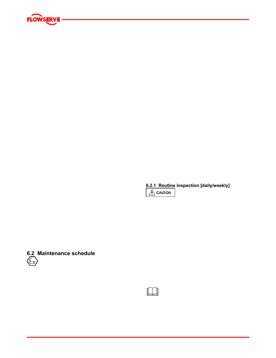 2 maintenance schedule | Flowserve LNGT User Manual | Page 29 / 48