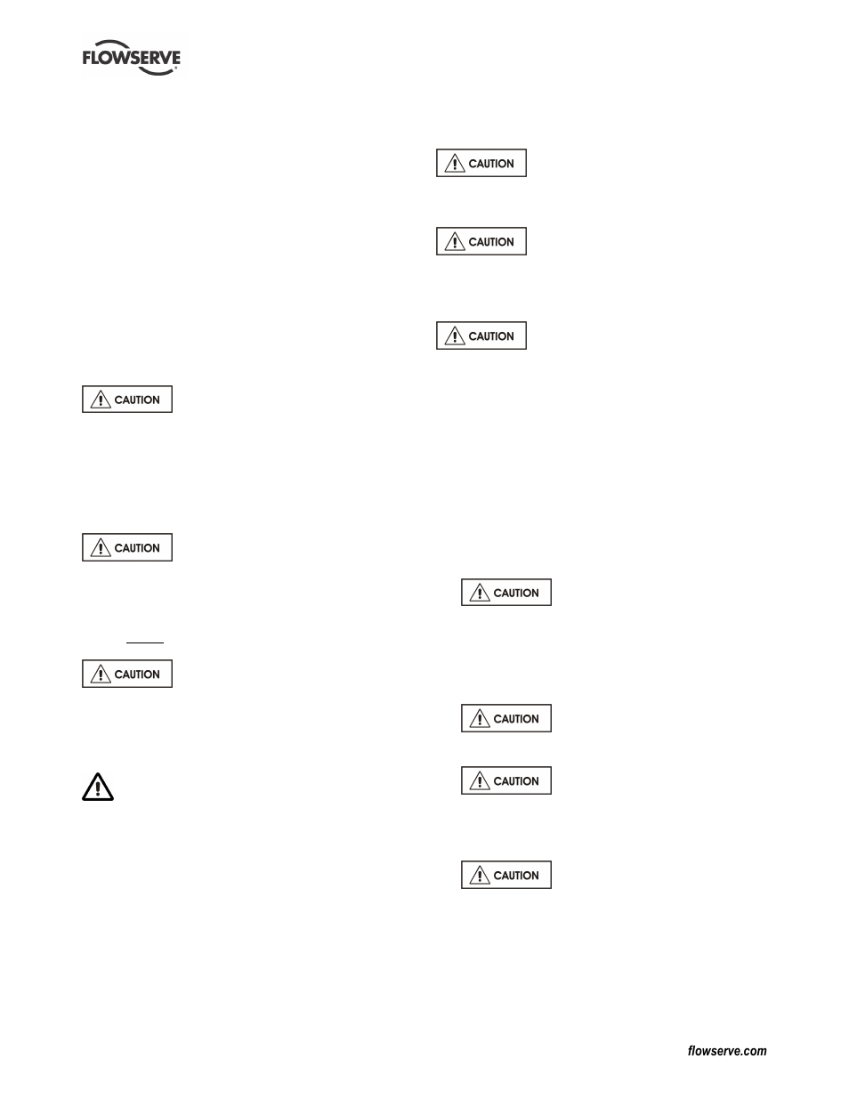Flowserve CPXV fitted with WW User Manual | Page 17 / 36