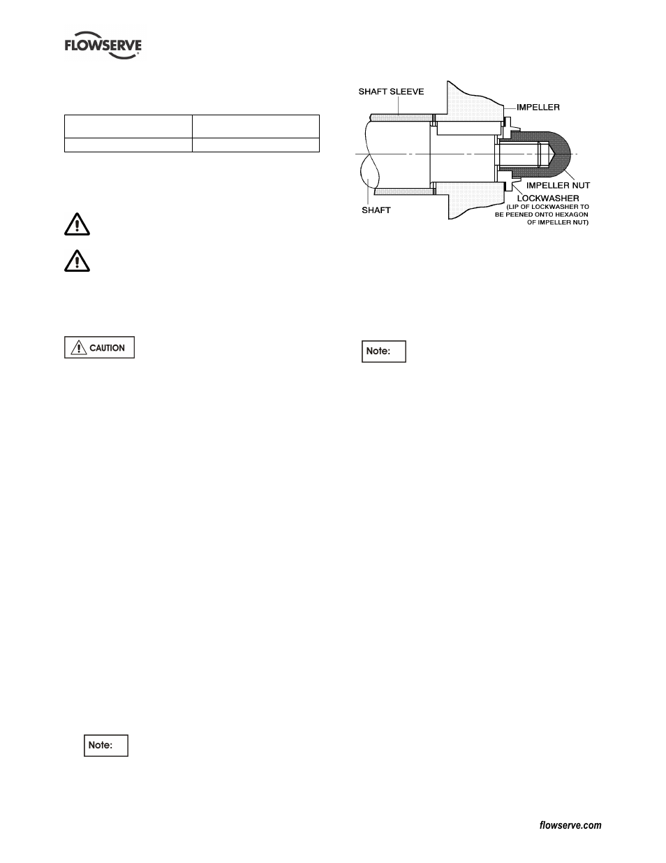Flowserve CPXV fitted with WW User Manual | Page 23 / 36