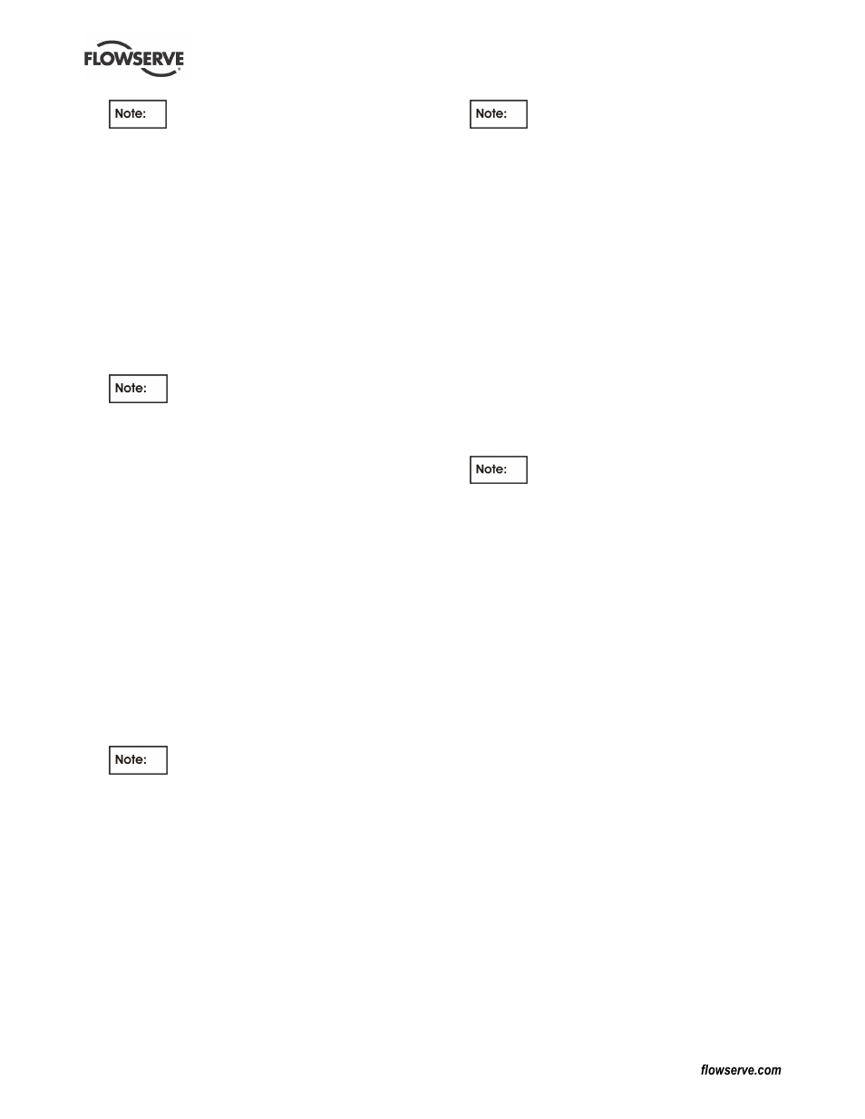Flowserve CPXV fitted with WW User Manual | Page 25 / 36