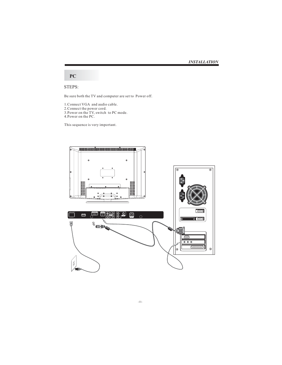 Steps, Installation, Hdmi | Curtis LCD1911 User Manual | Page 12 / 24
