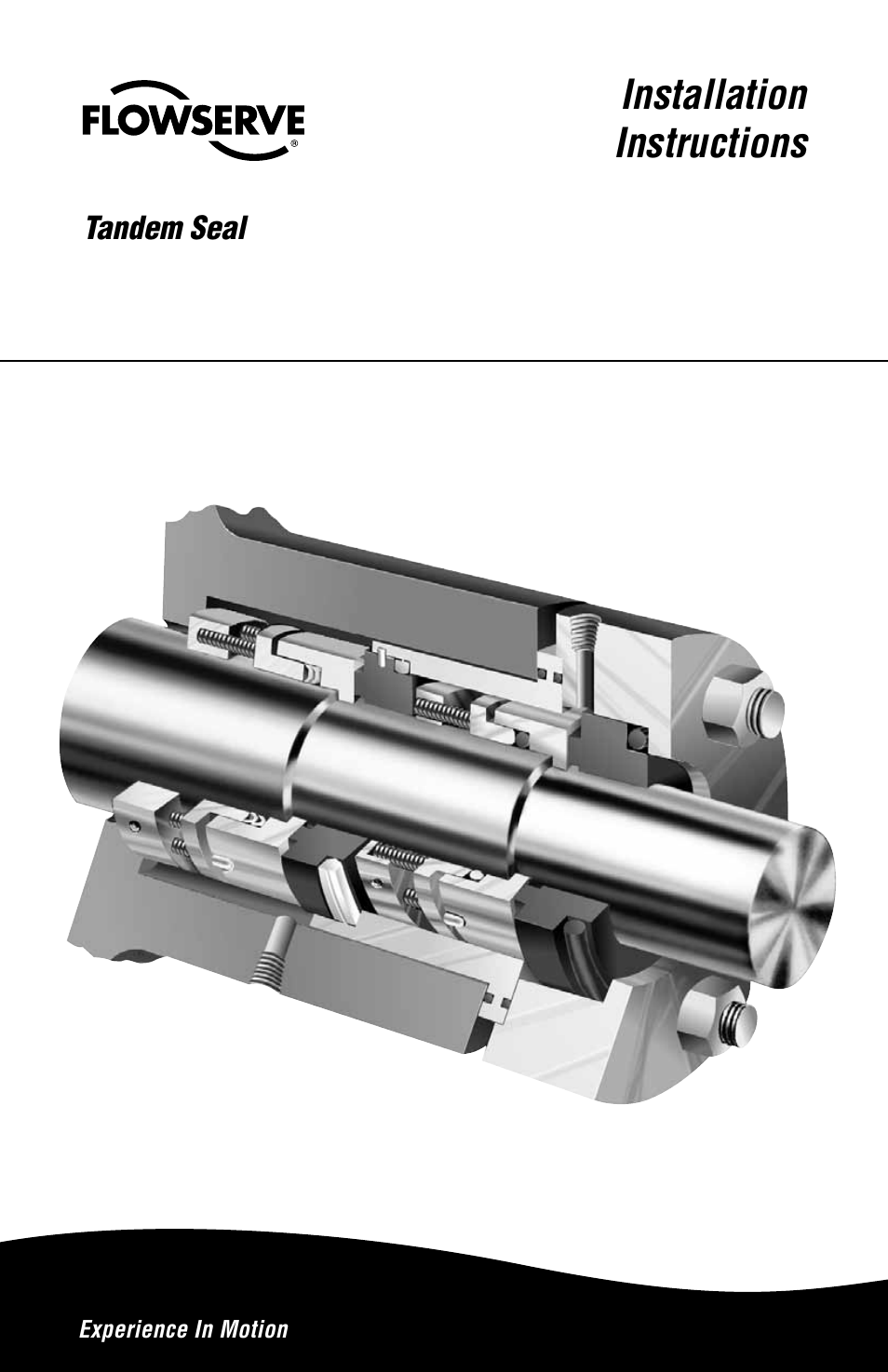 Flowserve Tandem Seal User Manual | 8 pages