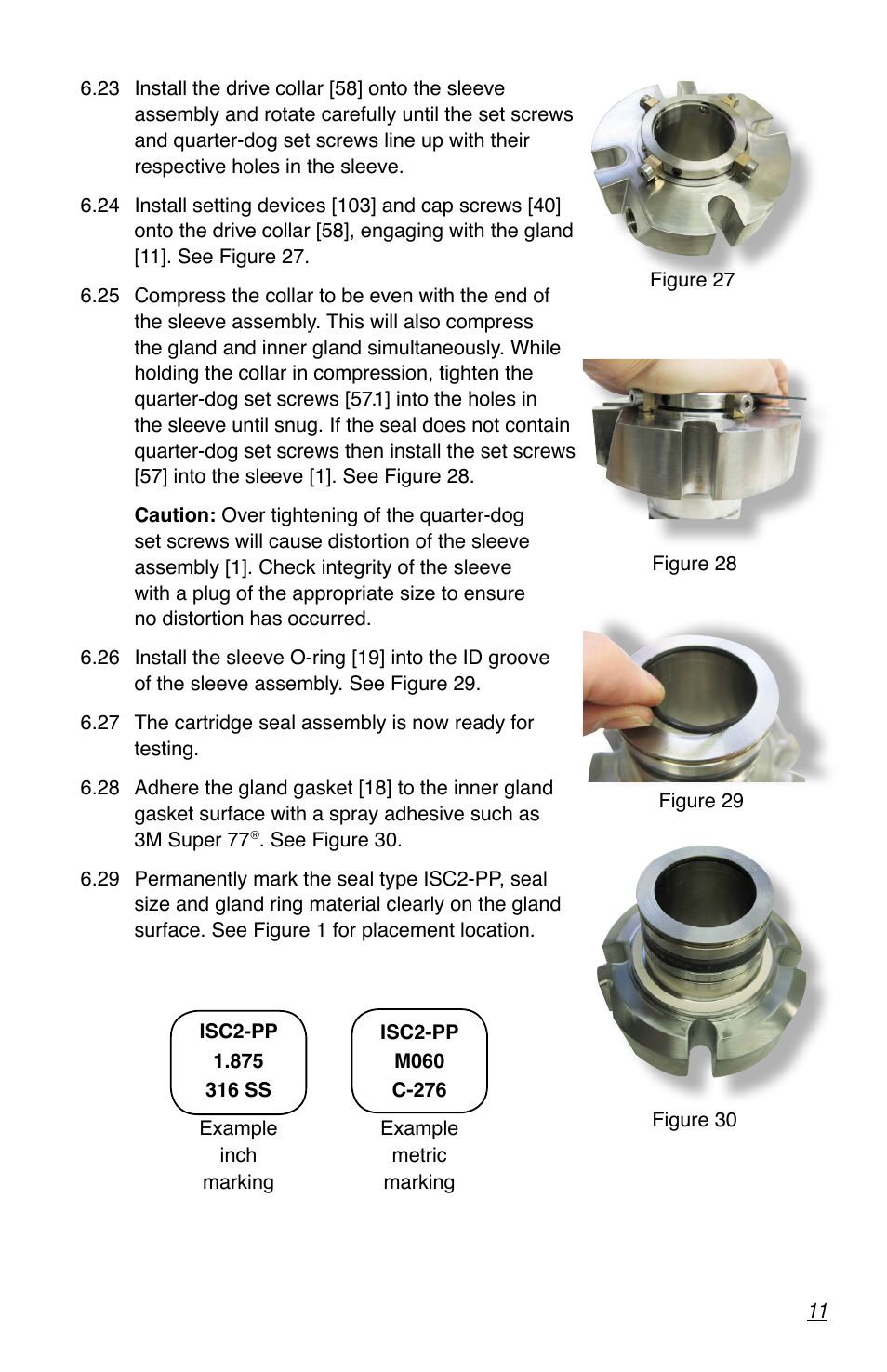 Flowserve ISC2 Dual Pusher Repair User Manual | Page 11 / 12