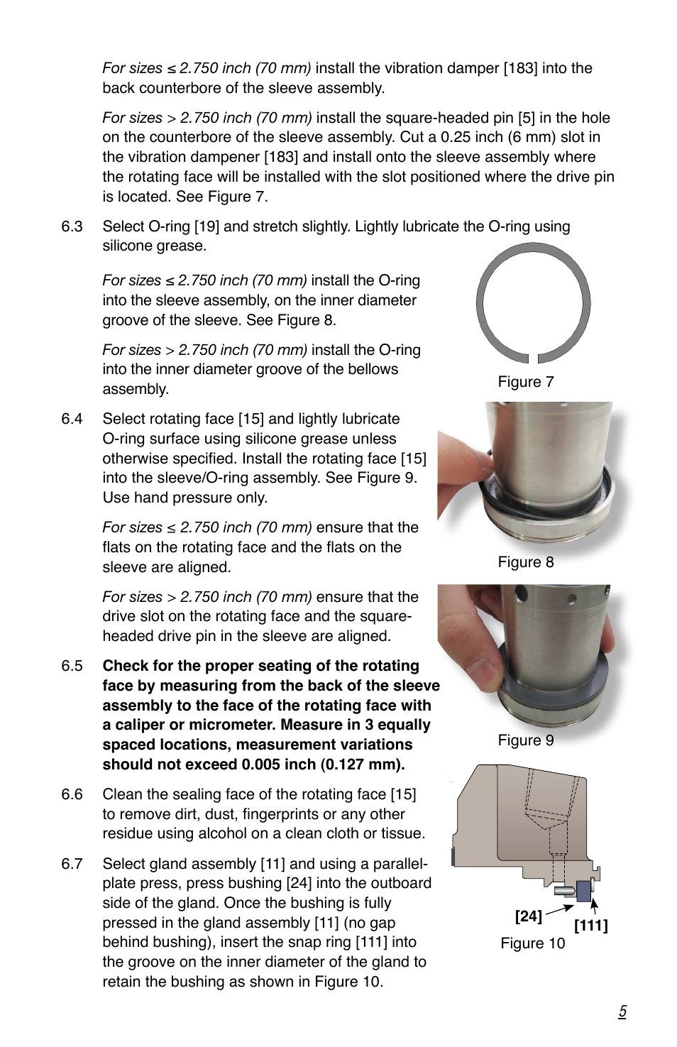 Flowserve ISC2 Single Pusher Repair User Manual | Page 5 / 8