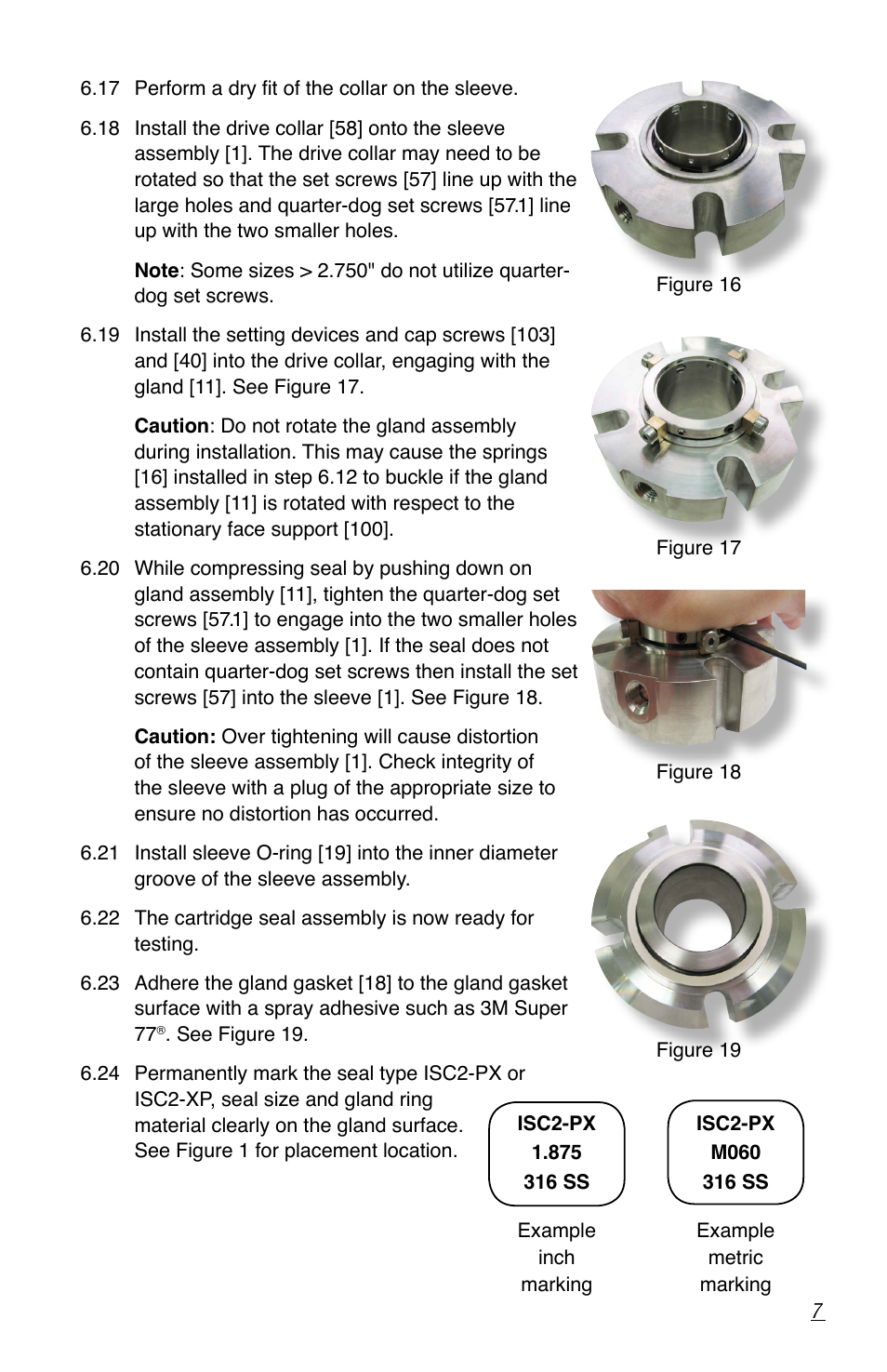 Flowserve ISC2 Single Pusher Repair User Manual | Page 7 / 8