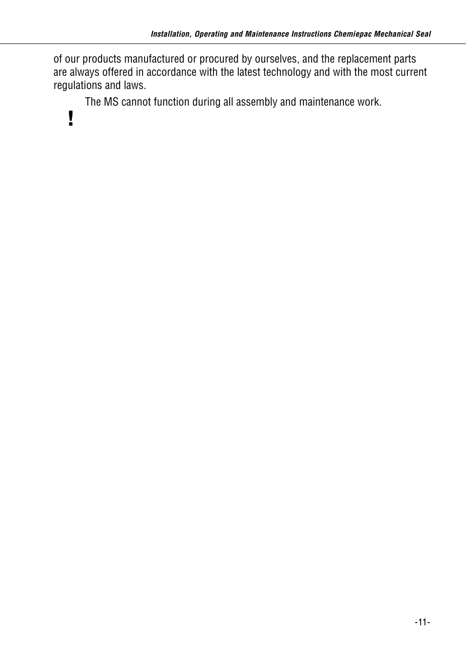 Flowserve 955 Chemiepac User Manual | Page 11 / 12