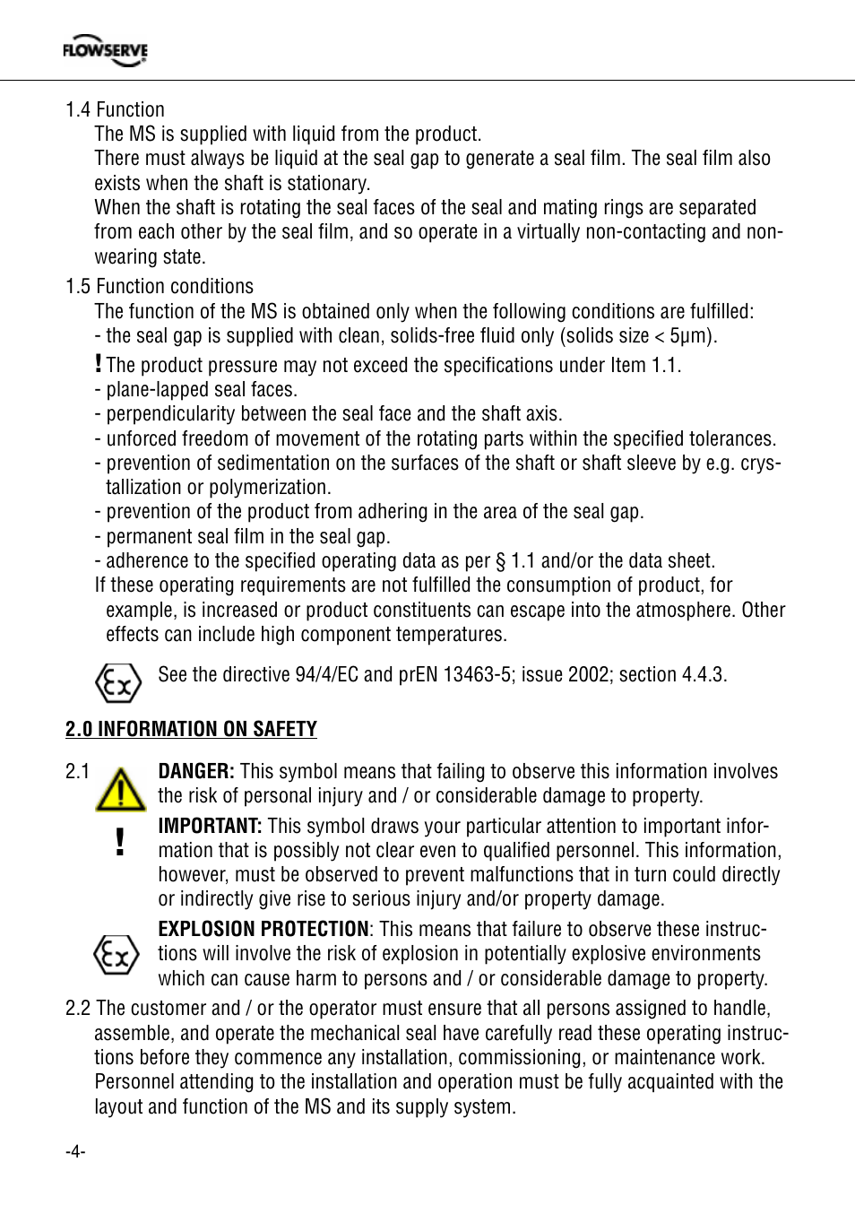 Flowserve 955 Chemiepac User Manual | Page 4 / 12