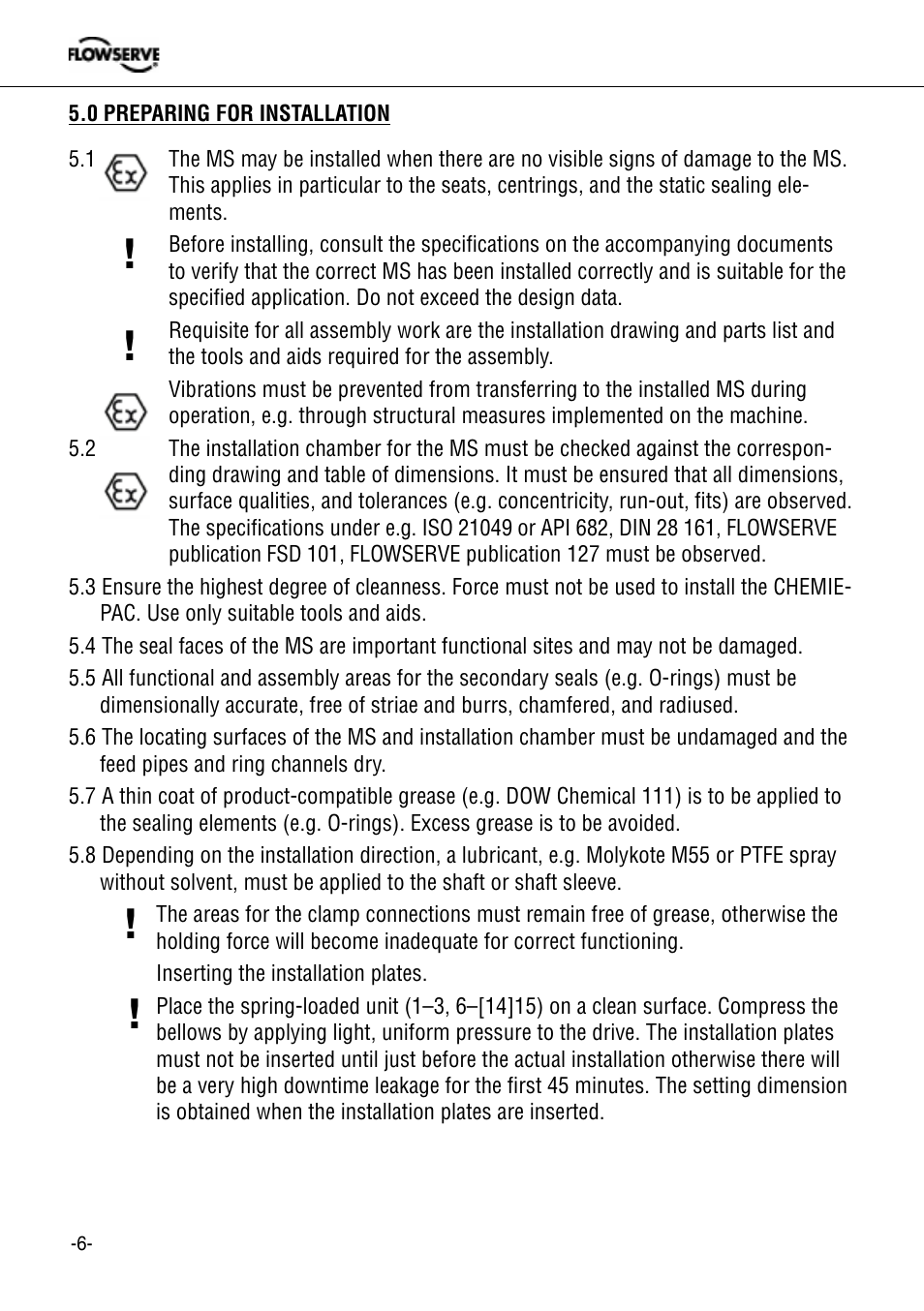 Flowserve 955 Chemiepac User Manual | Page 6 / 12