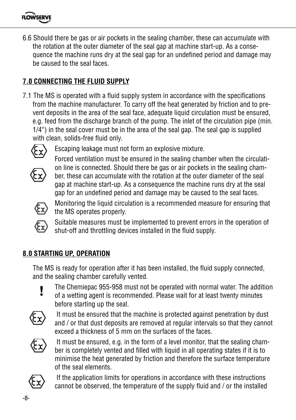 Flowserve 955 Chemiepac User Manual | Page 8 / 12