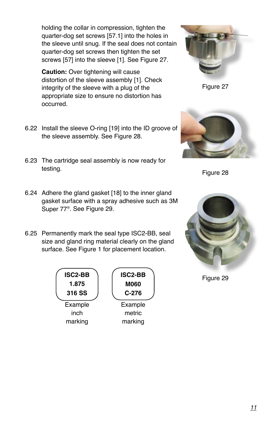 Flowserve ISC2
 Dual metal bellows sea User Manual | Page 11 / 12