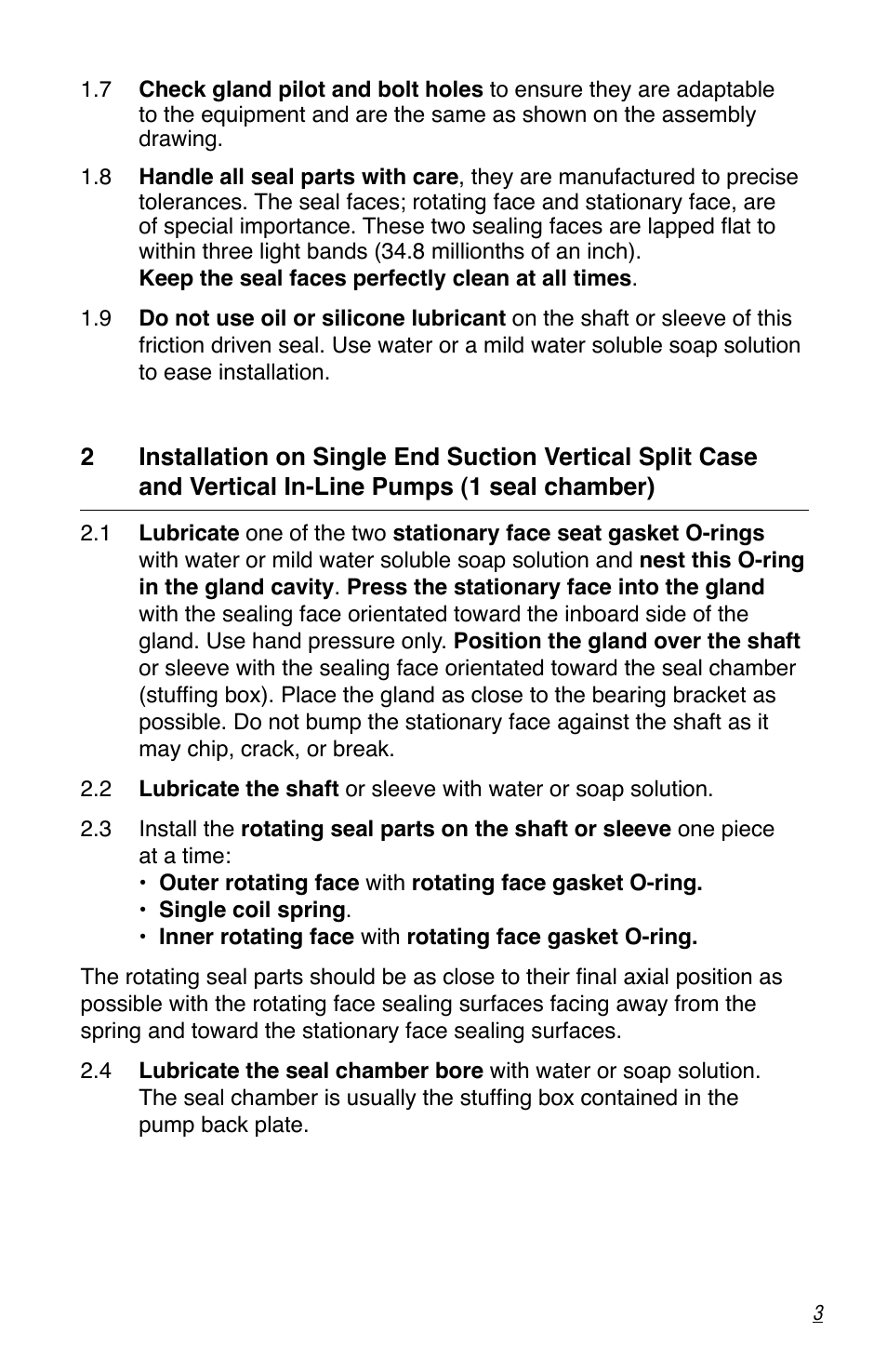 Flowserve Durametallic Double CRO User Manual | Page 3 / 8