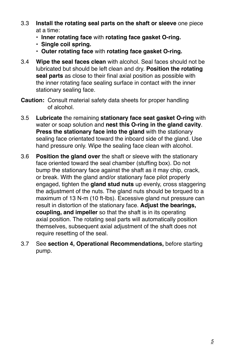 Flowserve Durametallic Double CRO User Manual | Page 5 / 8