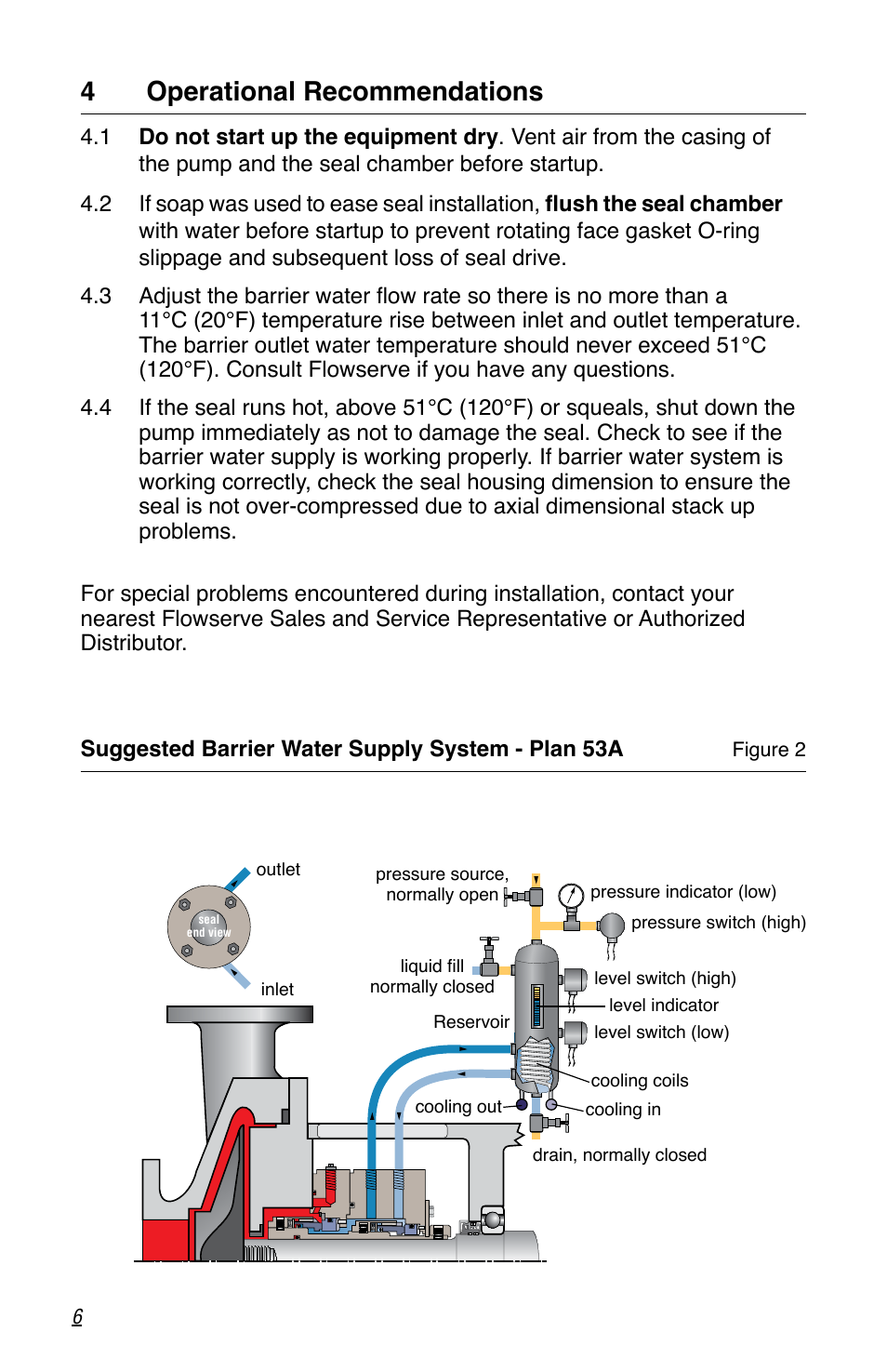 4 operational recommendations | Flowserve Durametallic Double CRO User Manual | Page 6 / 8