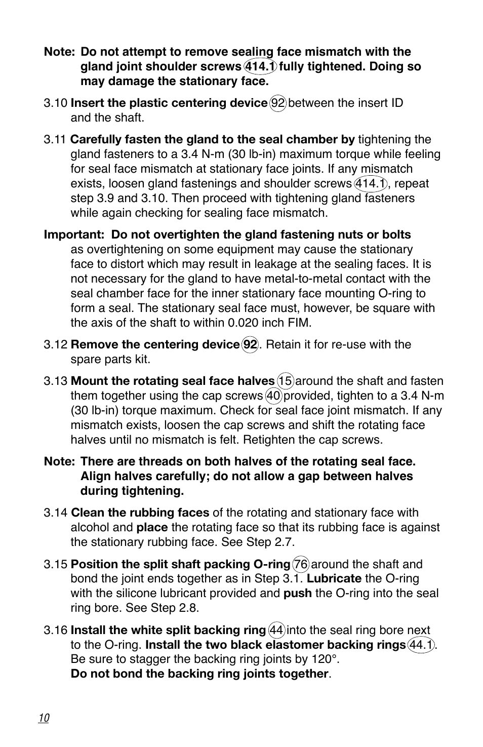 Flowserve MSS Series User Manual | Page 10 / 12