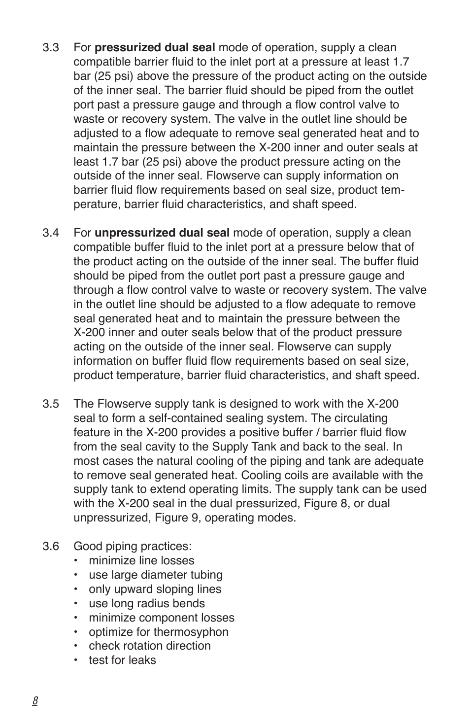 Flowserve X-200 User Manual | Page 8 / 12