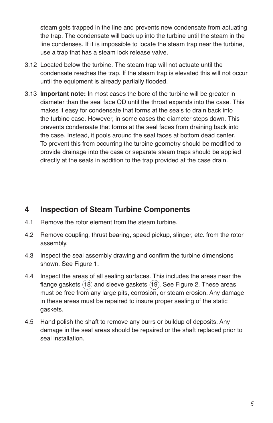 4 inspection of steam turbine components | Flowserve GTS Series User Manual | Page 5 / 12