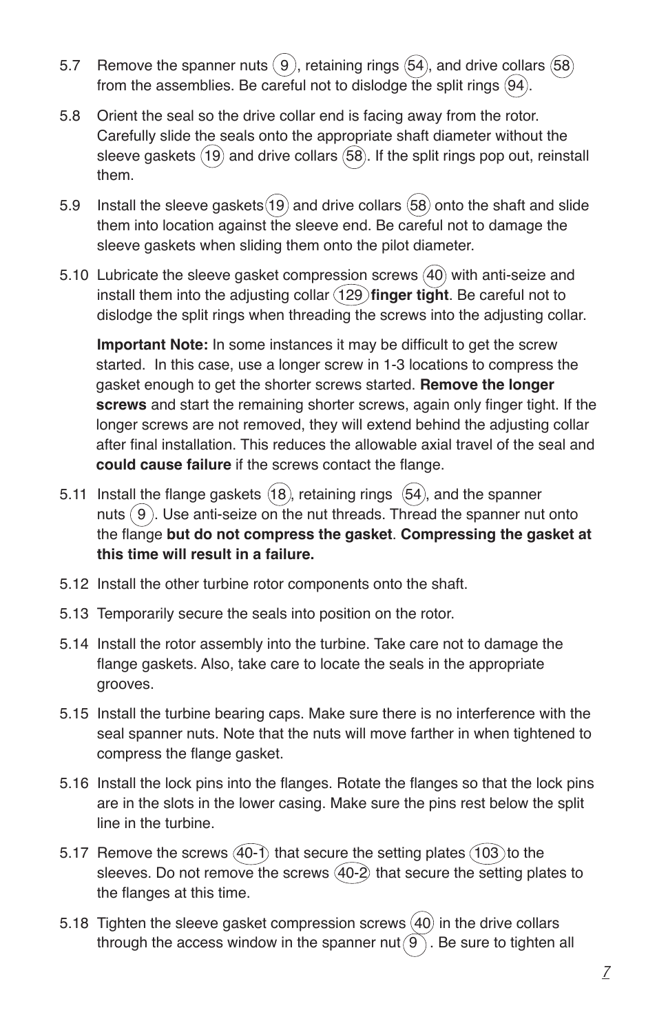 Flowserve GTS Series User Manual | Page 7 / 12