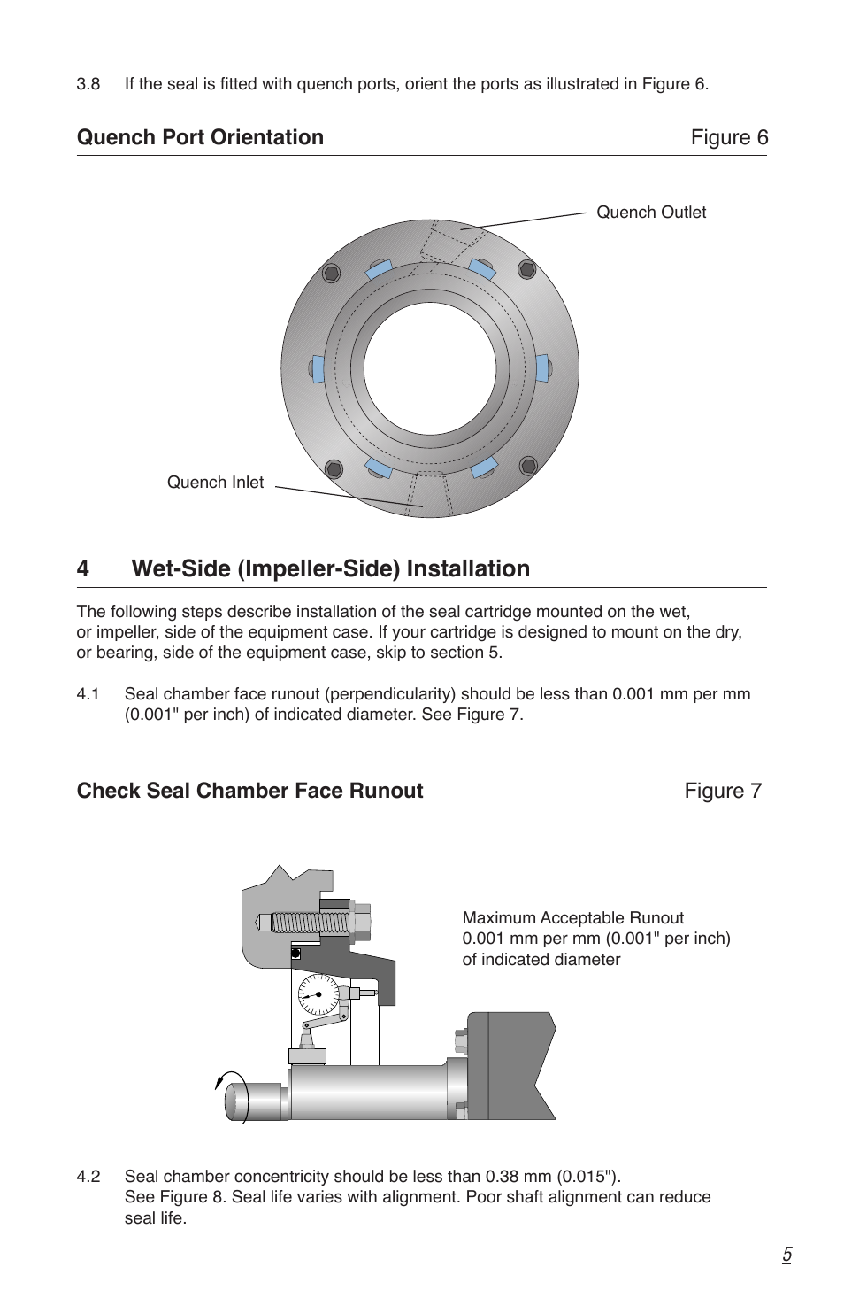 4 wet-side (impeller-side) installation | Flowserve SLM-6000 User Manual | Page 5 / 12