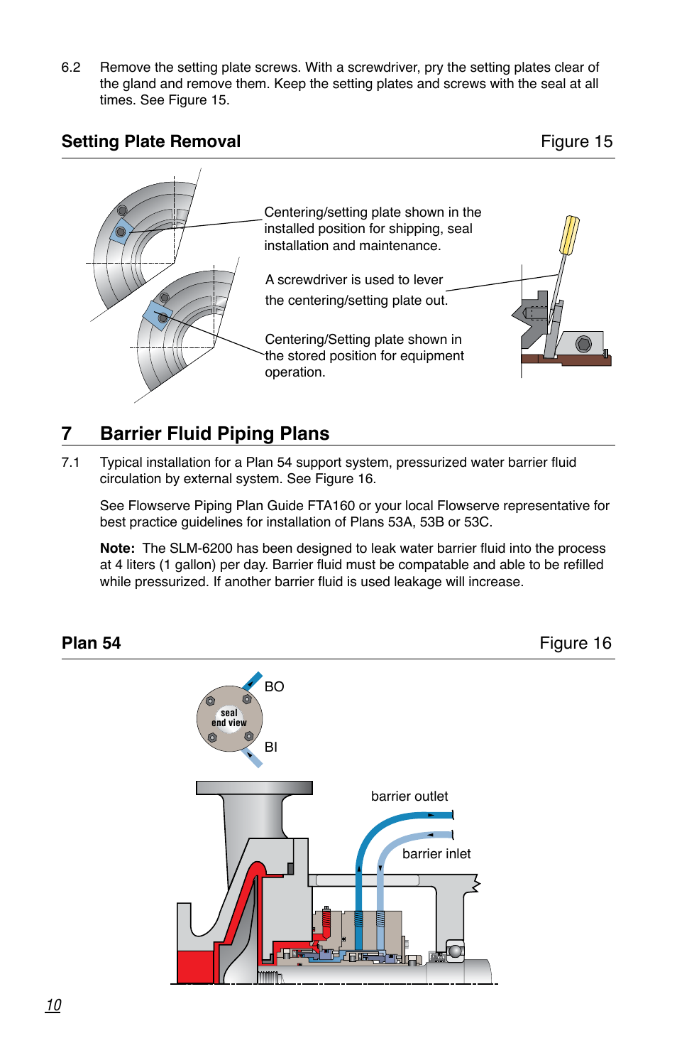 7 barrier fluid piping plans | Flowserve SLM-6200 User Manual | Page 10 / 12