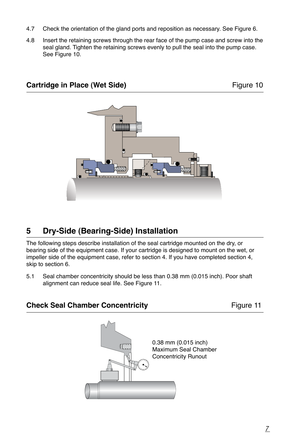 5 dry-side (bearing-side) installation | Flowserve SLM-6200 User Manual | Page 7 / 12