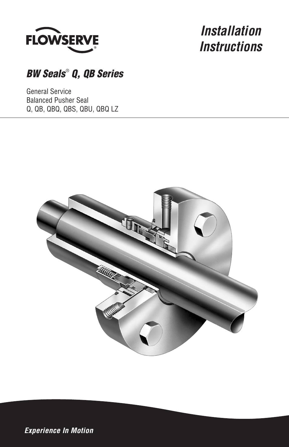 Flowserve Q Series BW Seals User Manual | 8 pages