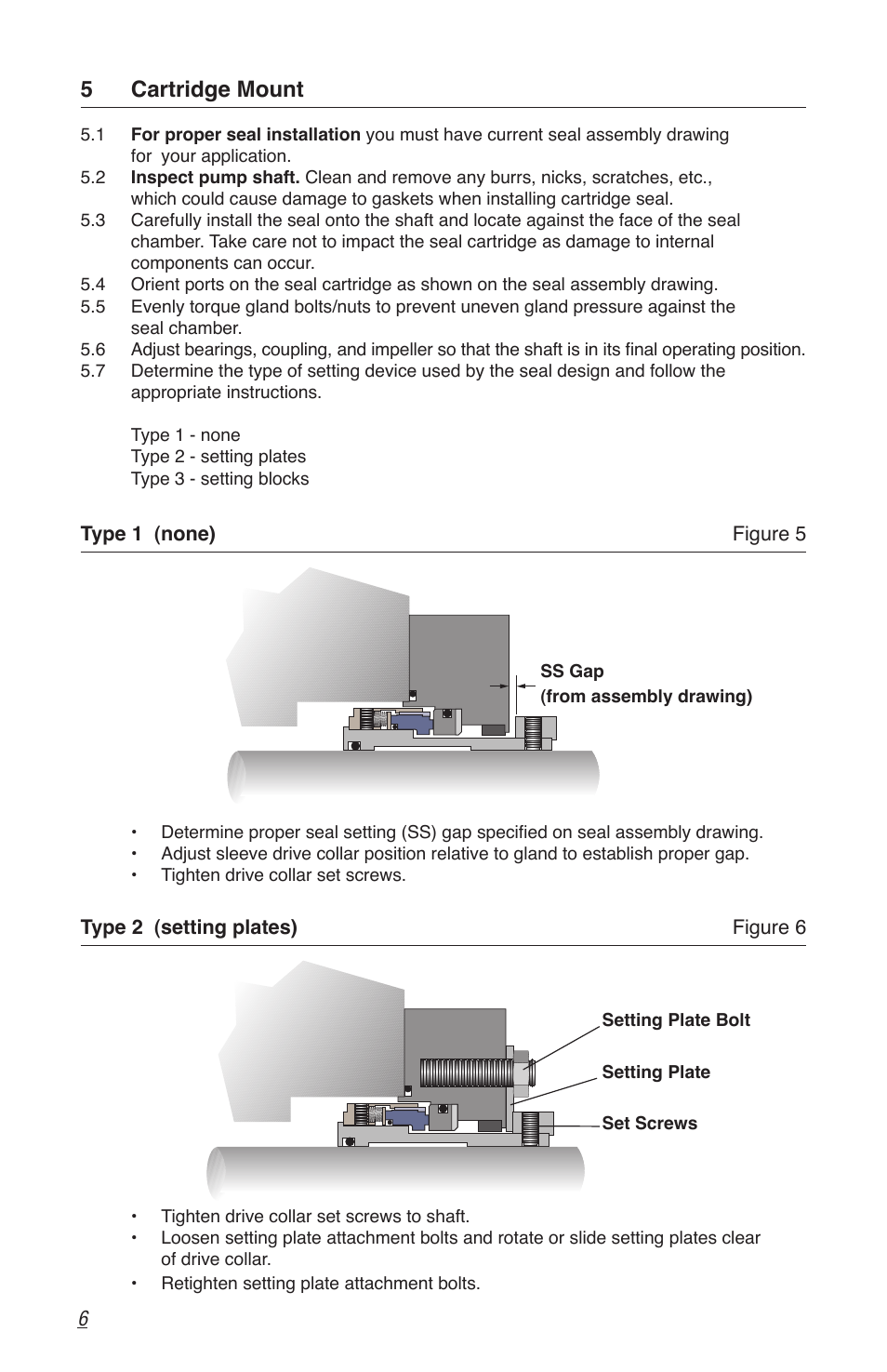 5 cartridge mount | Flowserve Q Series BW Seals User Manual | Page 6 / 8