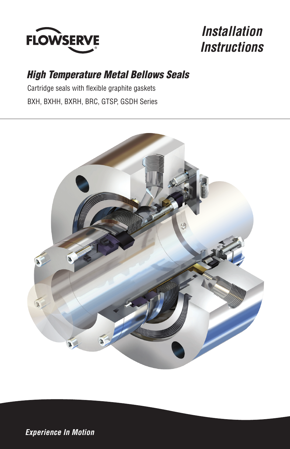 Flowserve High Temperature Metal Bellows Seals User Manual | 8 pages