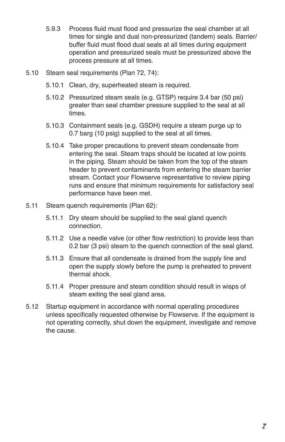 Flowserve High Temperature Metal Bellows Seals User Manual | Page 7 / 8