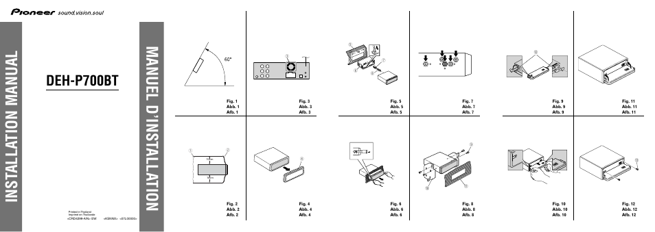 Pioneer DEH-P700BT User Manual | 7 pages