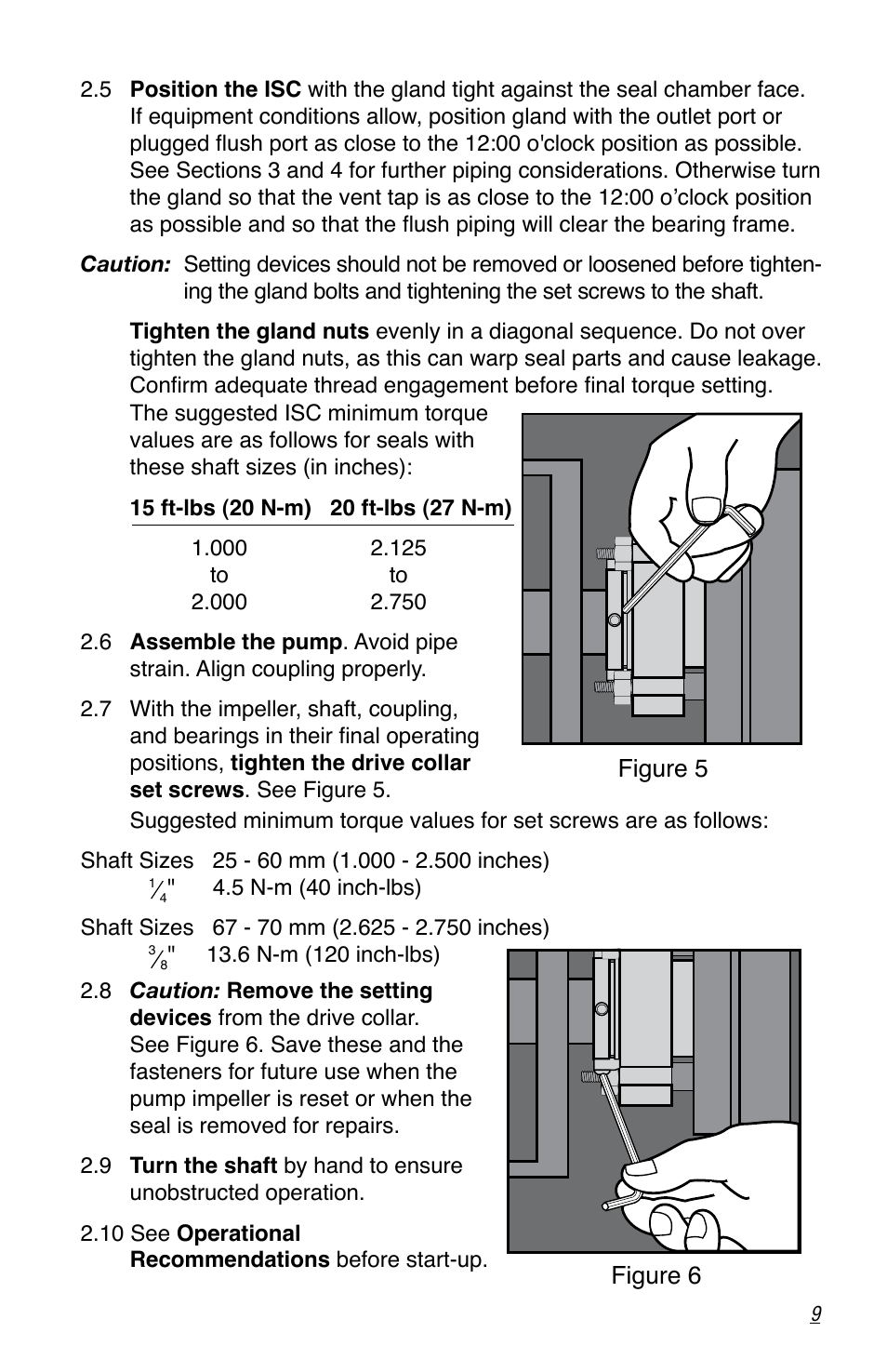 Flowserve ISC Series User Manual | Page 9 / 16