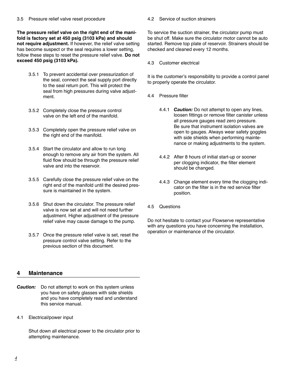 Flowserve Circulator User Manual | Page 4 / 12