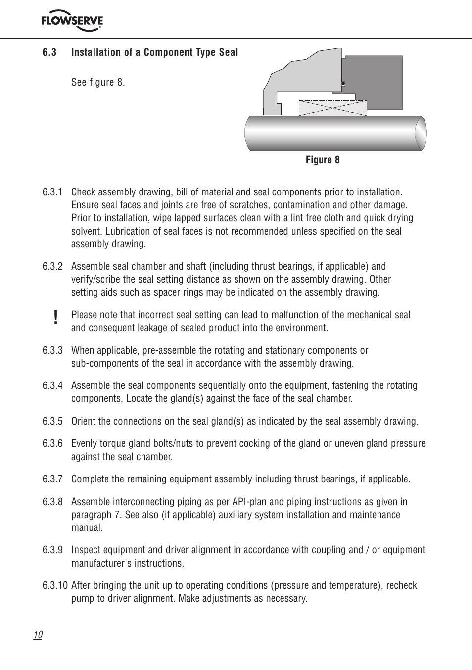 Flowserve Machinery Components User Manual | Page 10 / 16