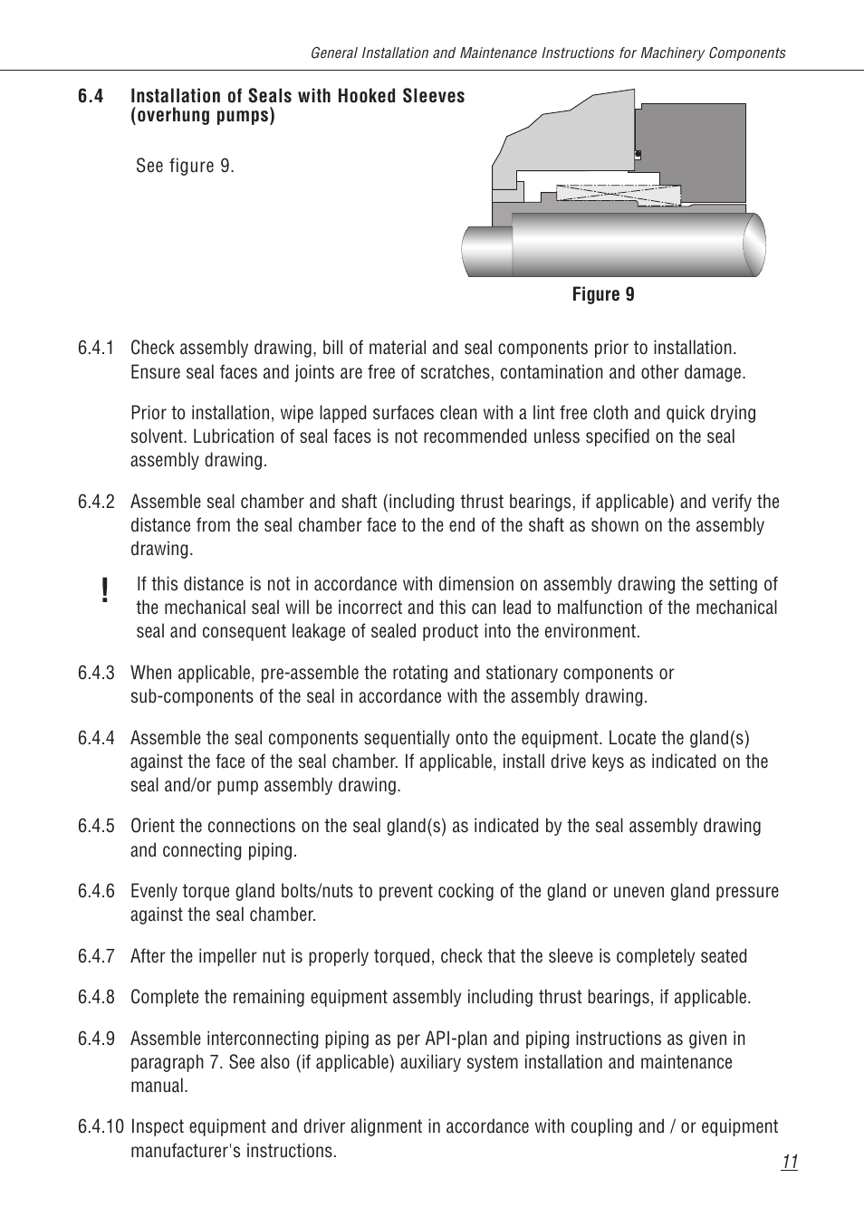 Flowserve Machinery Components User Manual | Page 11 / 16