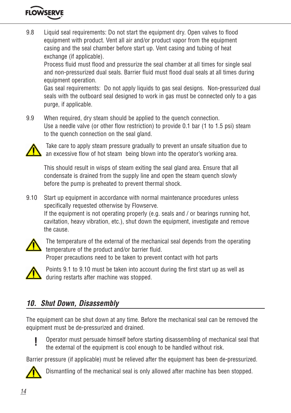 Flowserve Machinery Components User Manual | Page 14 / 16