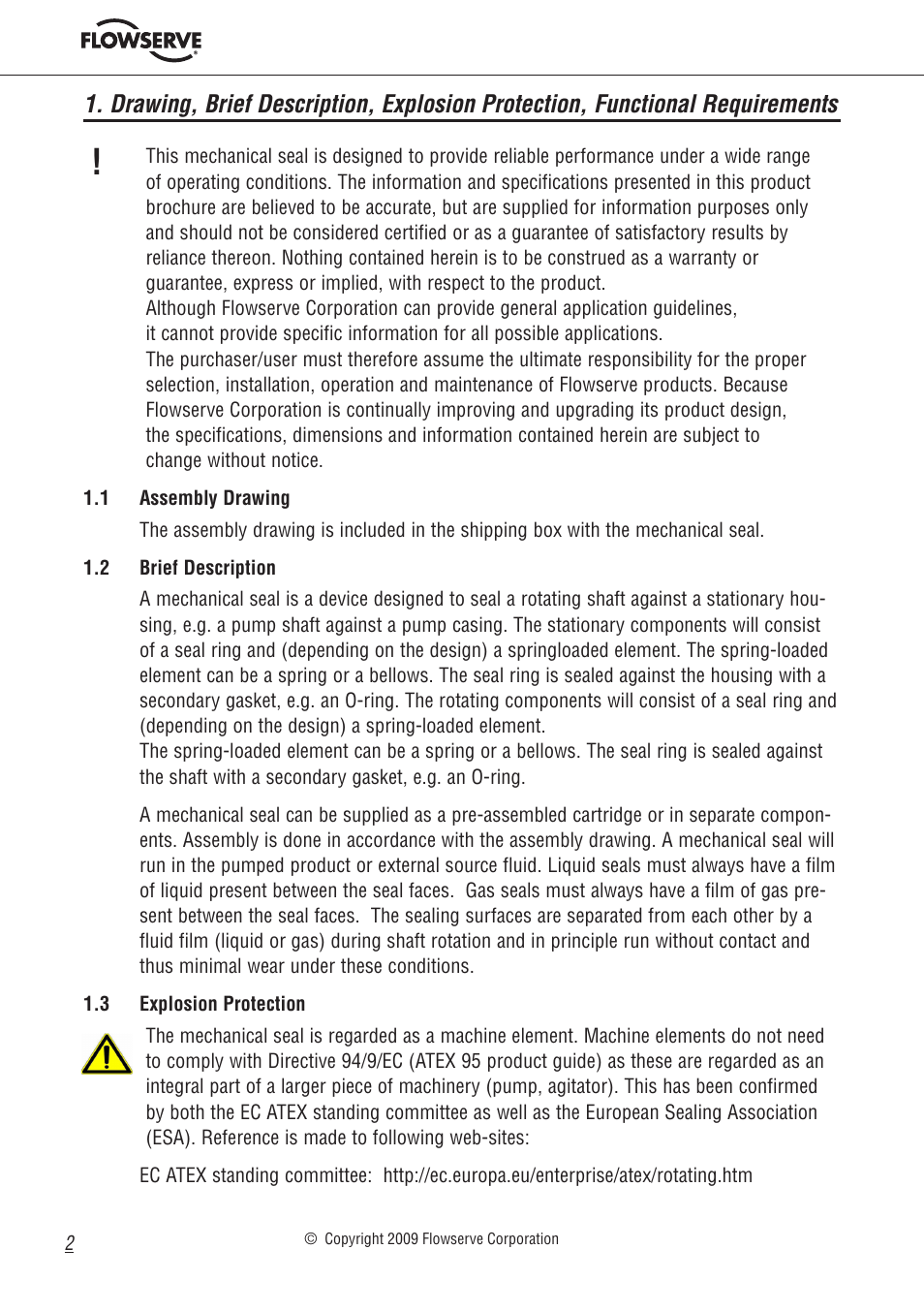 Flowserve Machinery Components User Manual | Page 2 / 16