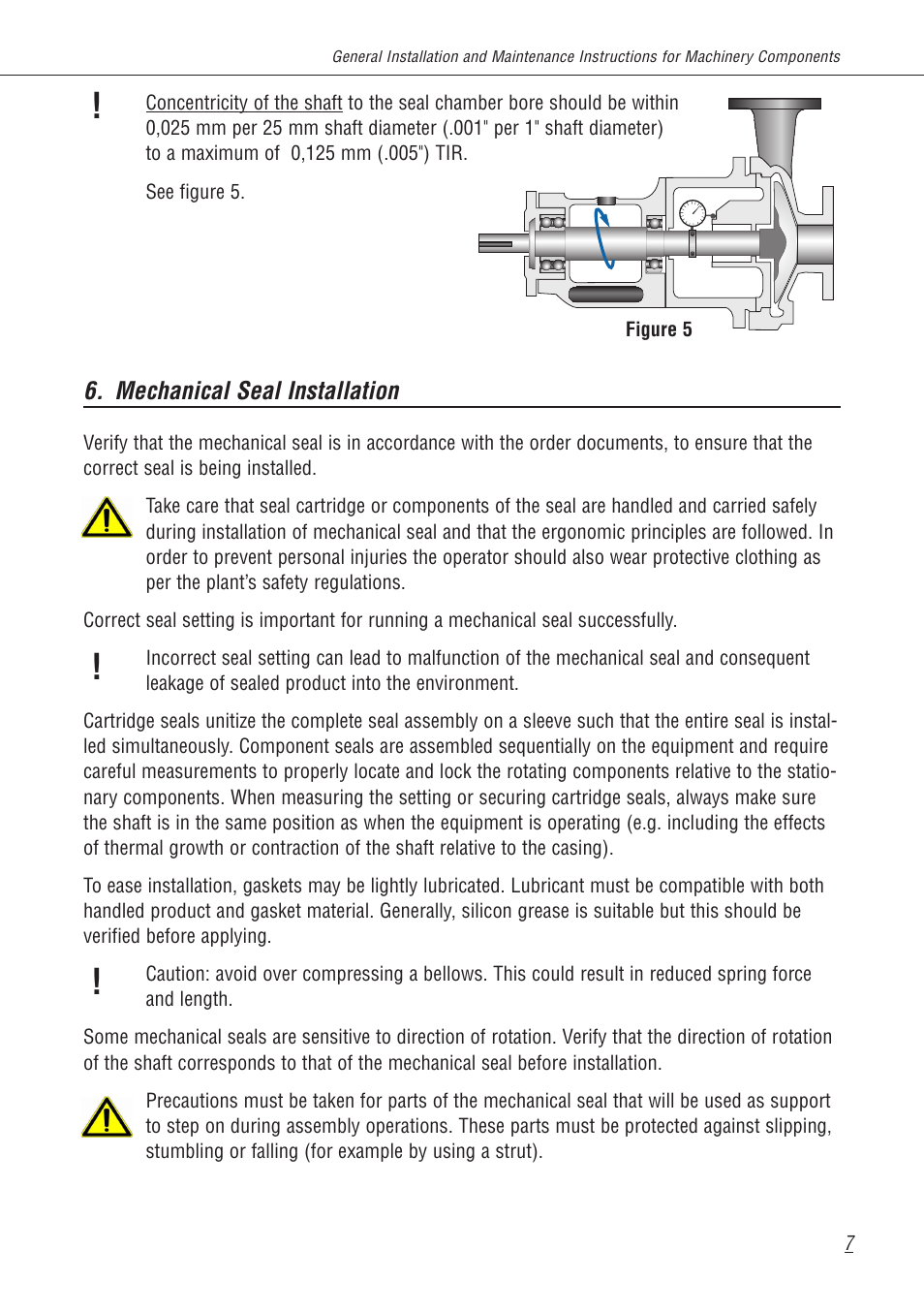 Flowserve Machinery Components User Manual | Page 7 / 16