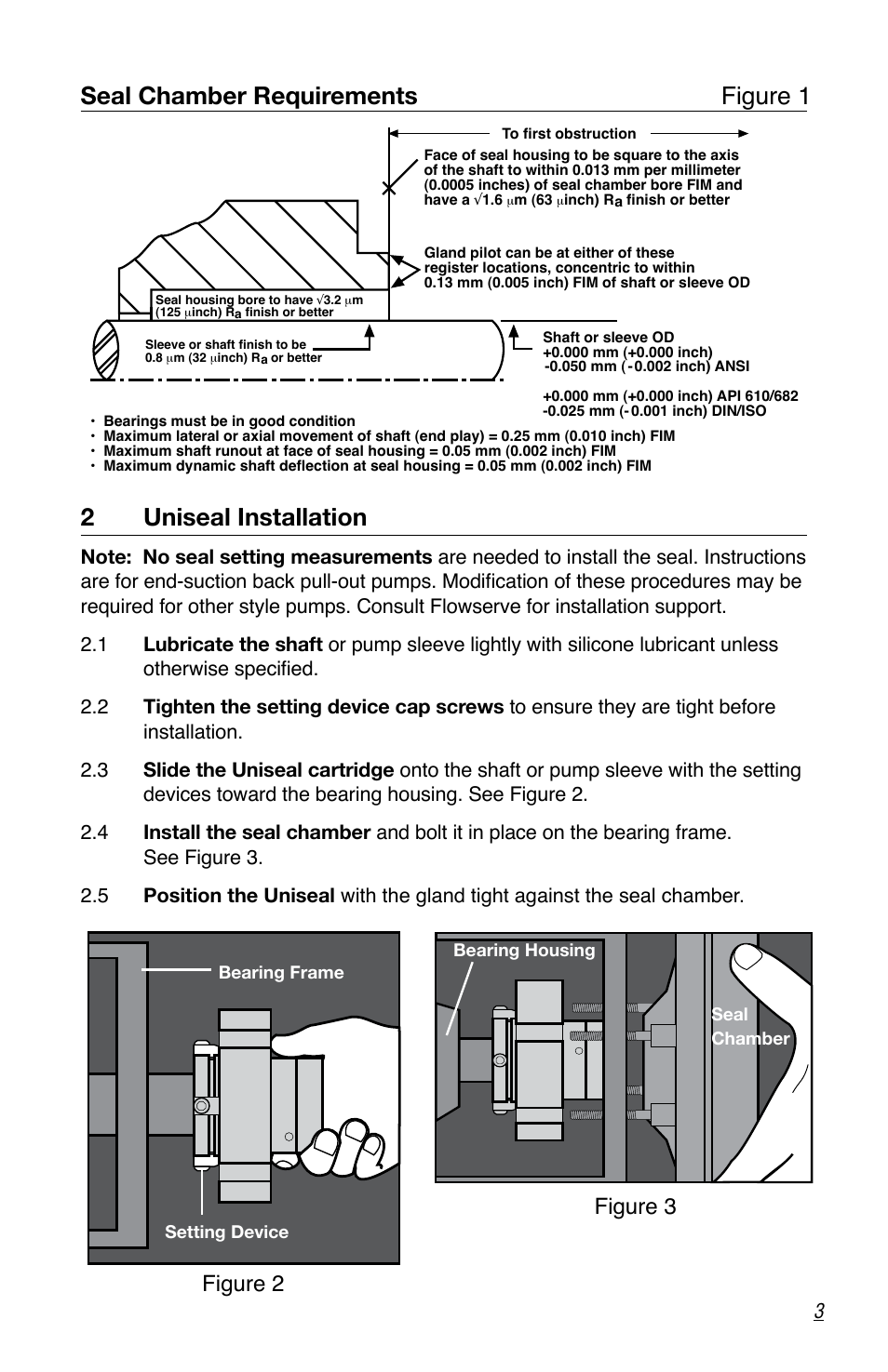 Figure 2, Figure 3 | Flowserve Uniseal Series BW Seals User Manual | Page 3 / 8