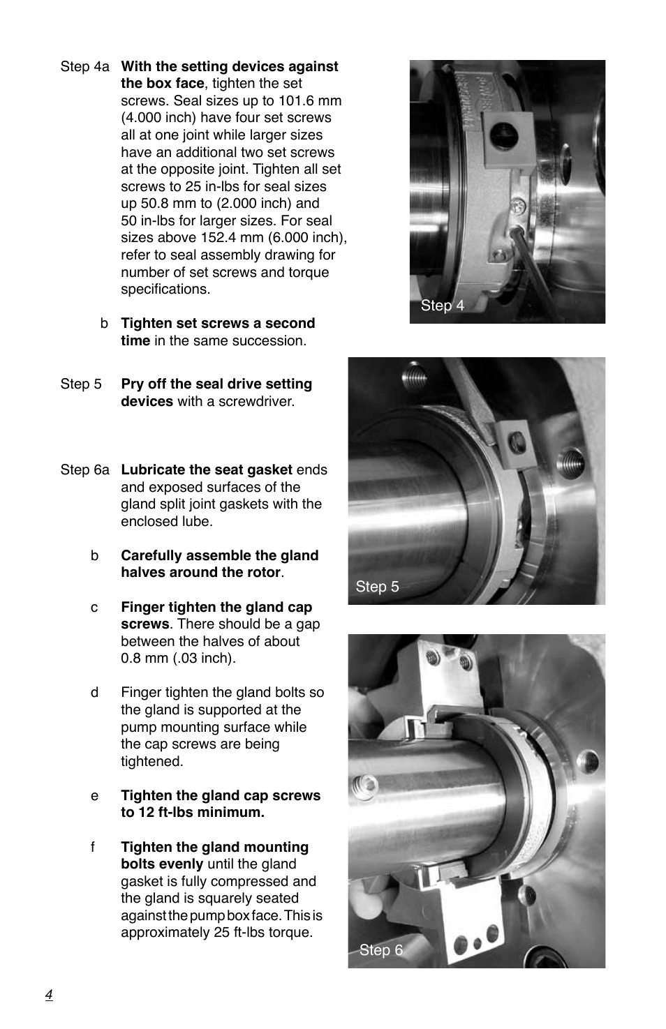 Flowserve PSS II Durametallic User Manual | Page 4 / 8