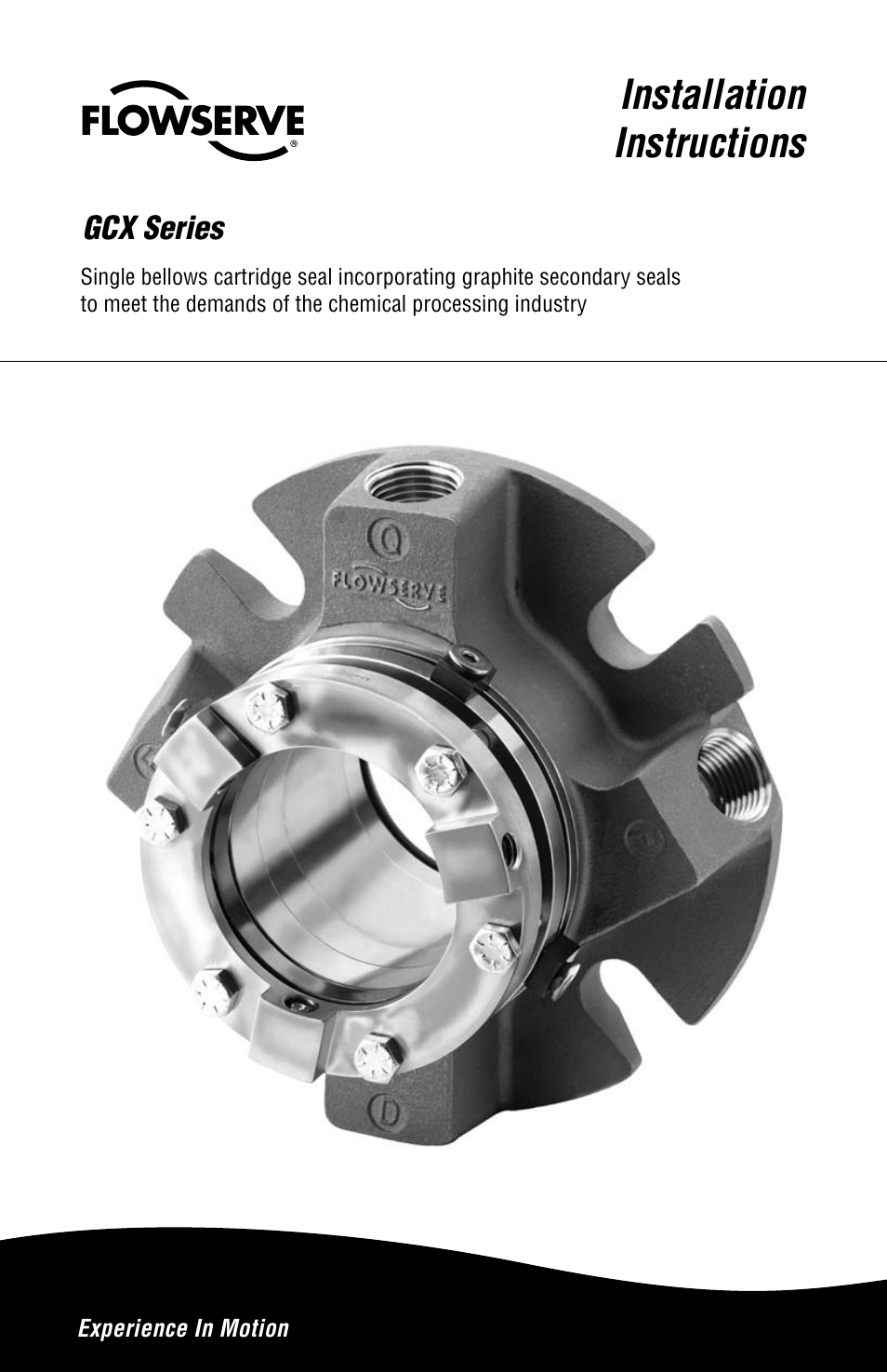 Flowserve GCX Series User Manual | 12 pages