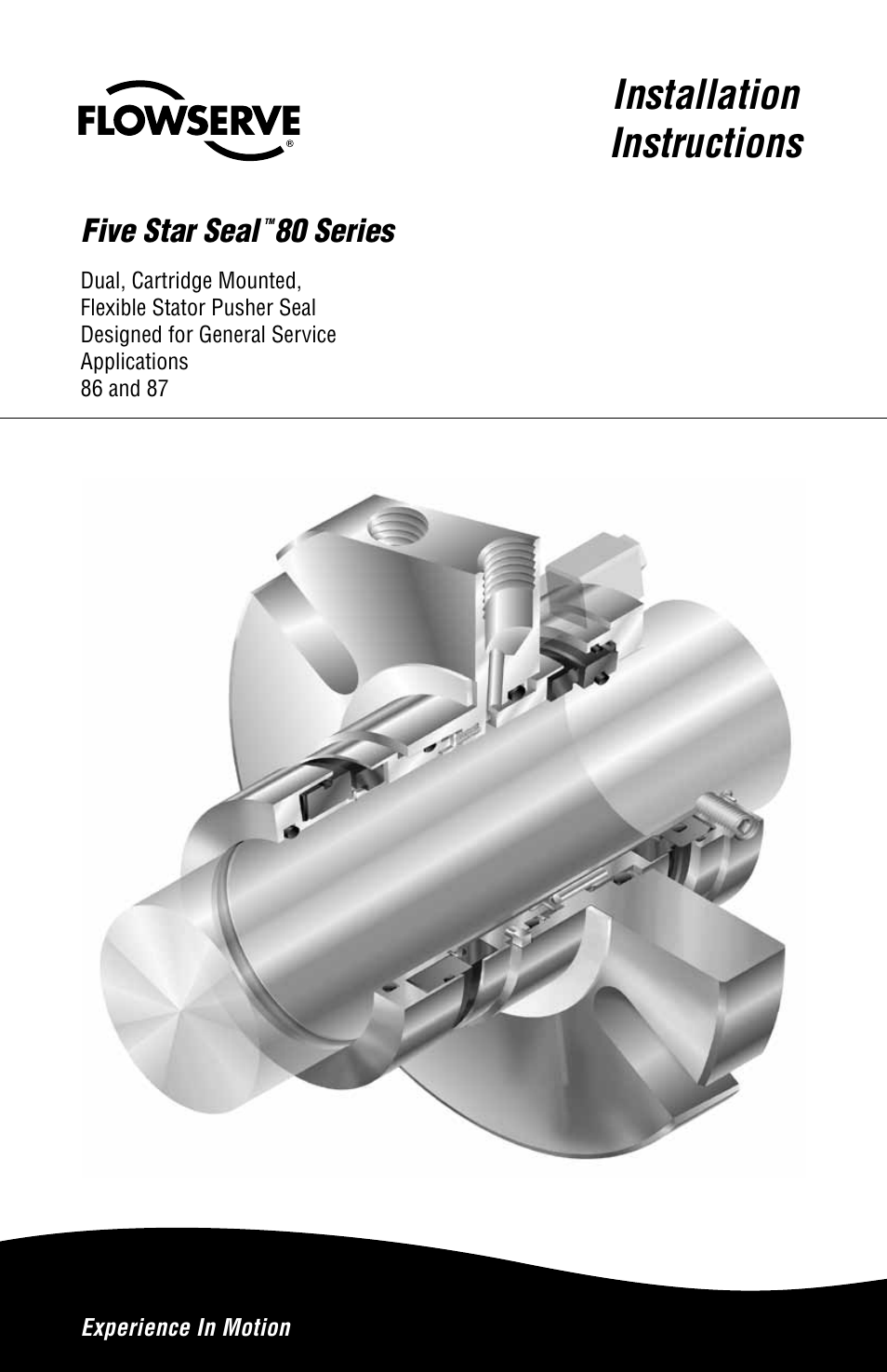 Flowserve 80 Series Five Star Seal User Manual | 12 pages